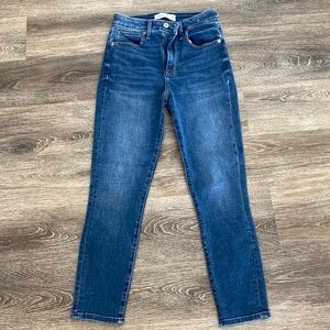 Abercrombie & Fitch curve love super skinny high rise ankle jeans 25 / 0 short